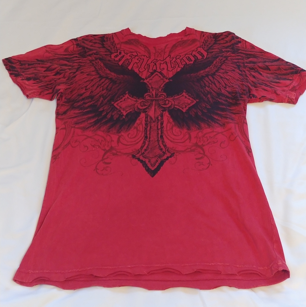 Affliction Live Fast Men's Graphic T-Shirt Size M